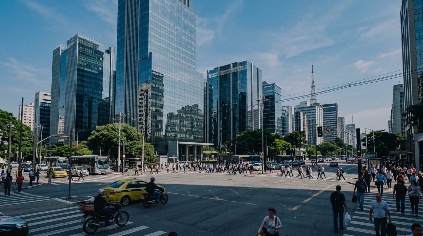 Panorama urbano de São Paulo